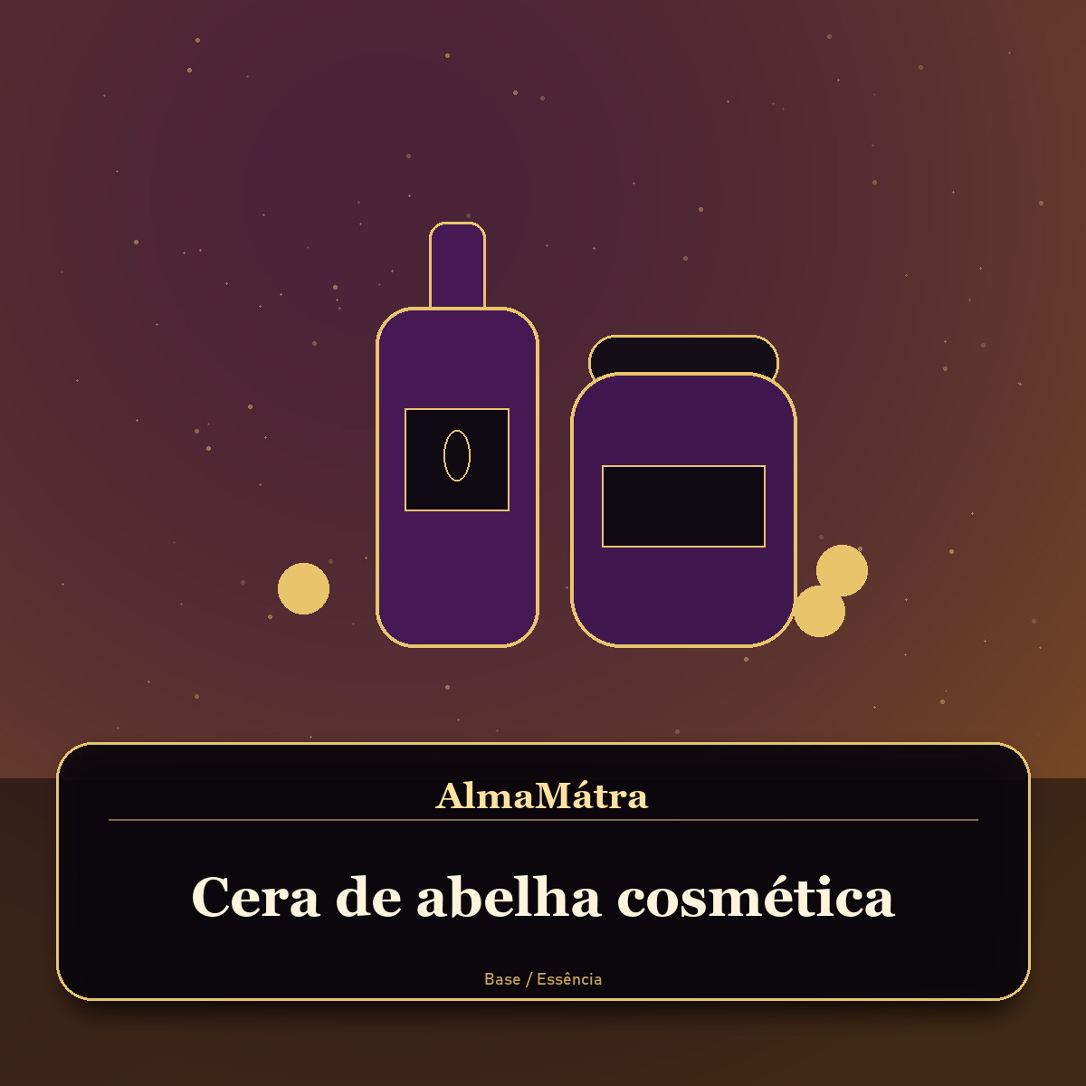 Cera de abelha cosmética