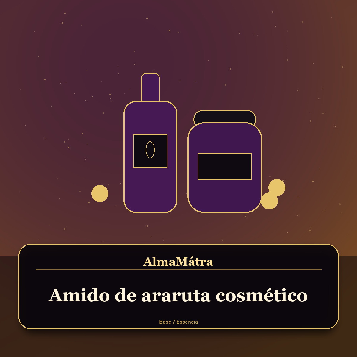 Amido de araruta cosmético