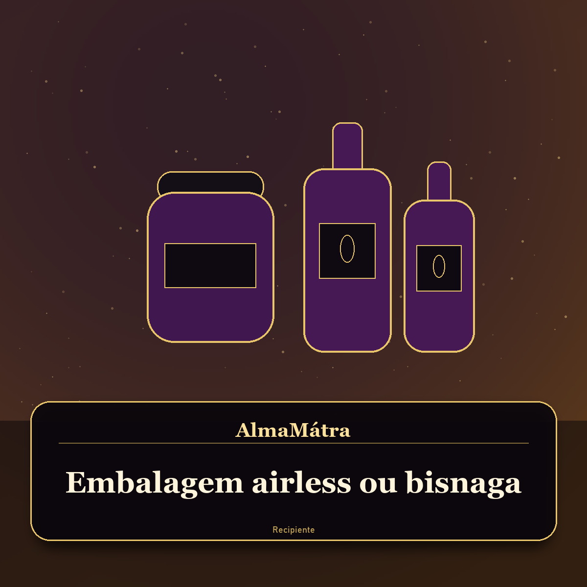Embalagem airless ou bisnaga