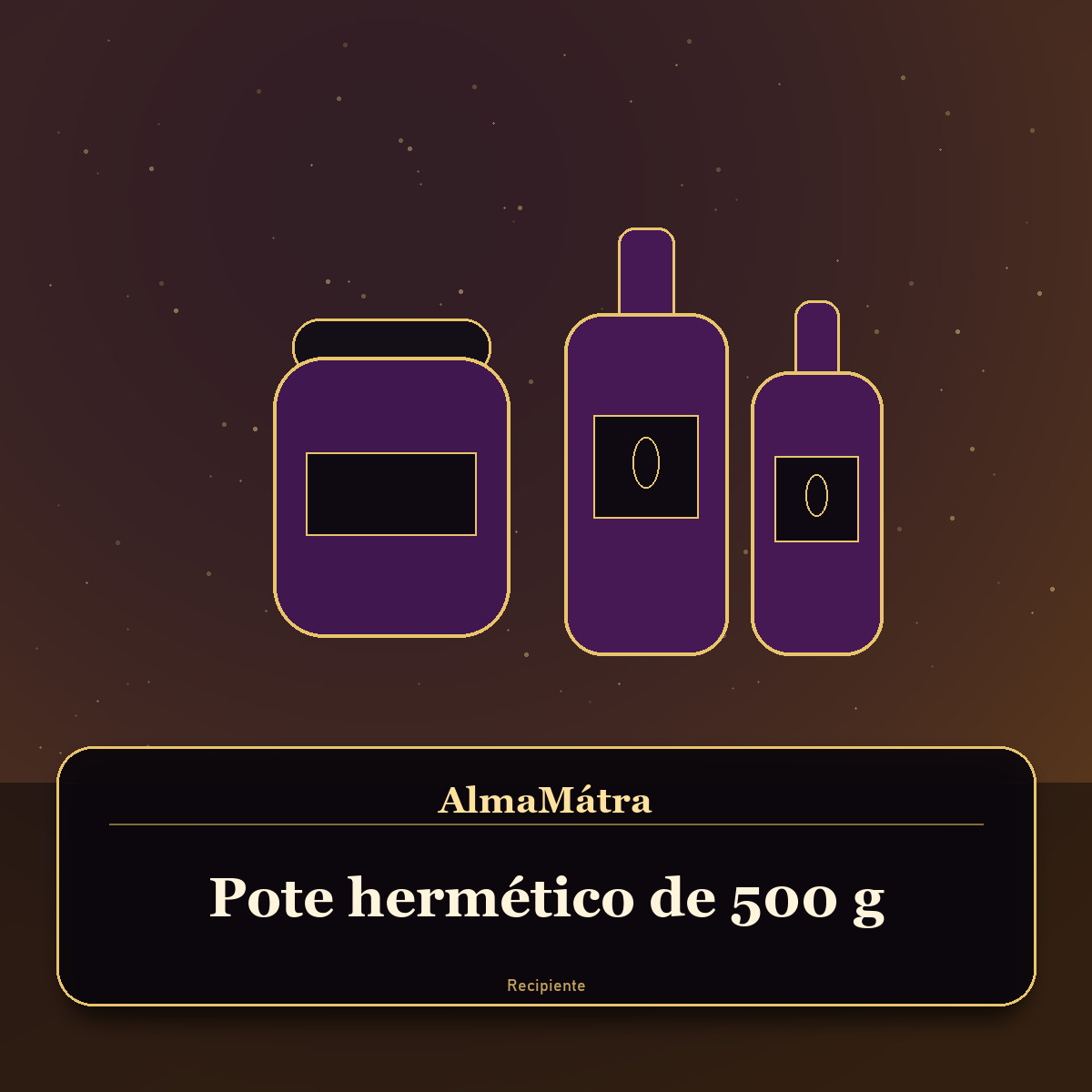 Pote hermético de 500 g